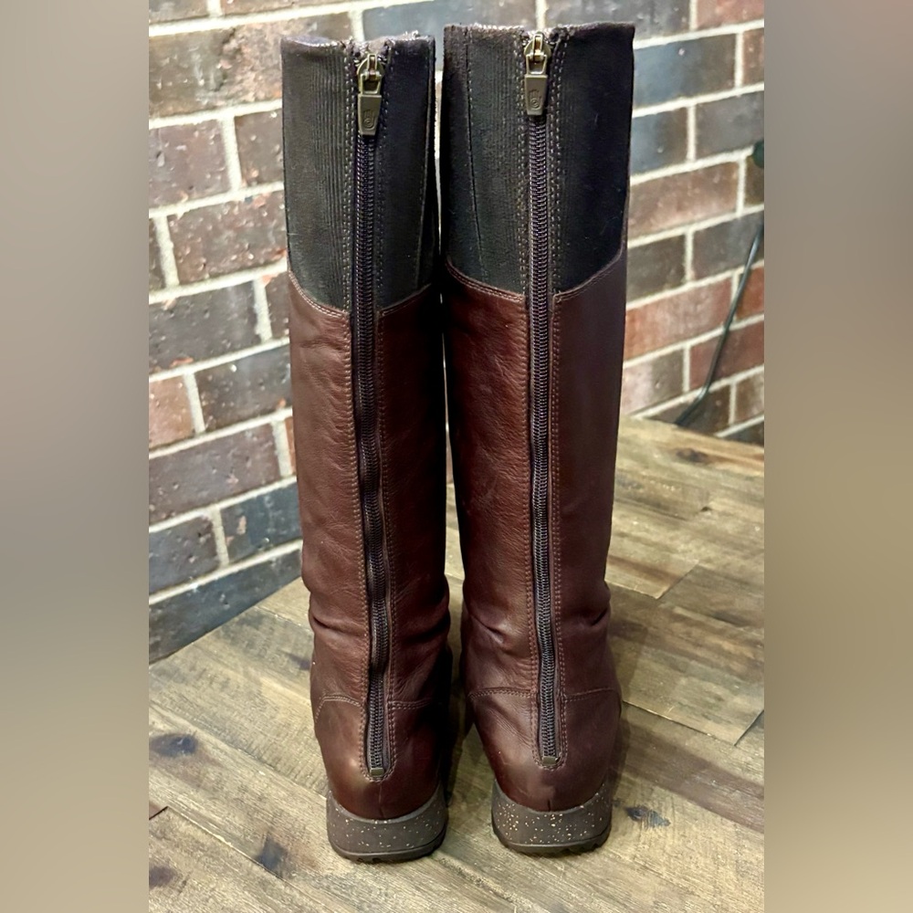 Ladies Teva Ashton Dark Brown Leather Boots - Size 7.5 - Picture 2 of 6